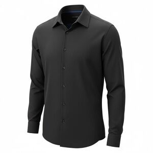 John Varvatos Classic Black Dress Shirt